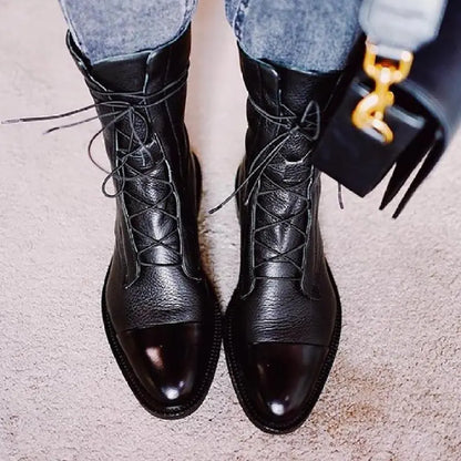 Bottines À Talons En Simili Cuir Pour Femme