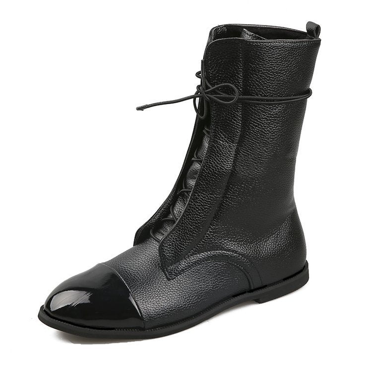 Bottines À Talons En Simili Cuir Pour Femme