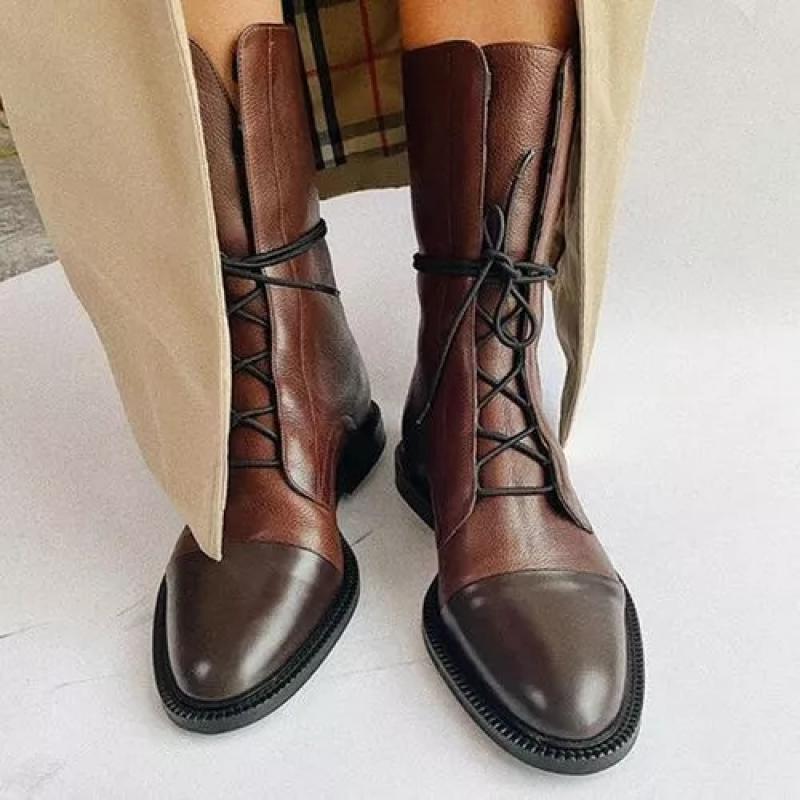 Bottines À Talons En Simili Cuir Pour Femme